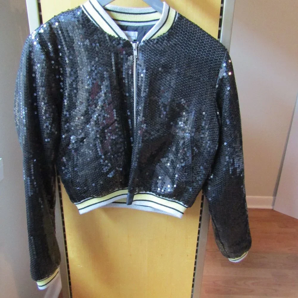 Lovers + Friends Ryder Bomber Sequin Jacket